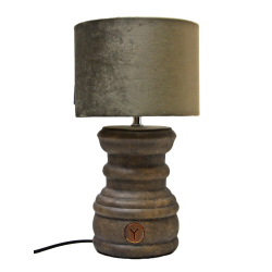 Lampa ceramiczna betonowa z abażurem 36cm